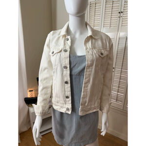 Women's Lucky Brand Jean Jacket M White